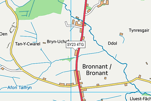 SY23 4TG map - OS VectorMap District (Ordnance Survey)