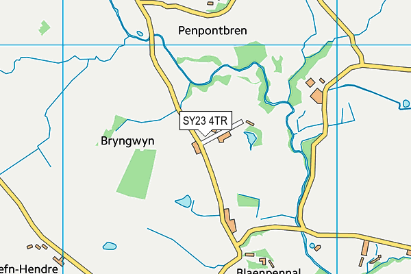 SY23 4TR map - OS VectorMap District (Ordnance Survey)