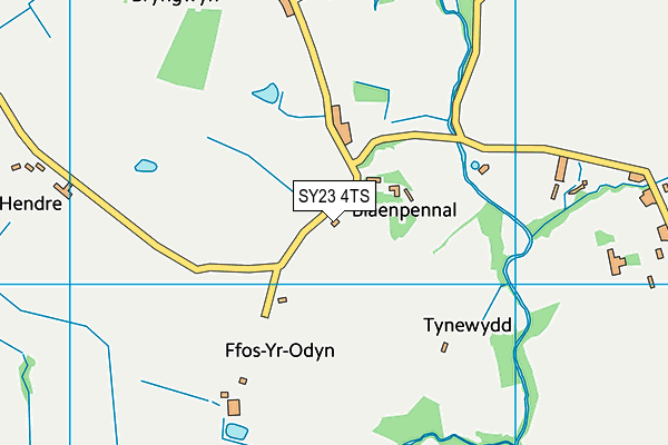 SY23 4TS map - OS VectorMap District (Ordnance Survey)