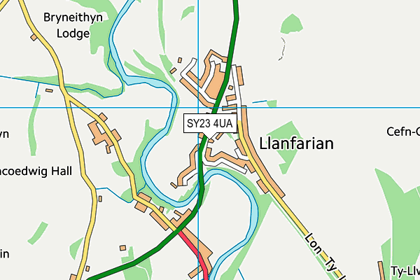 SY23 4UA map - OS VectorMap District (Ordnance Survey)