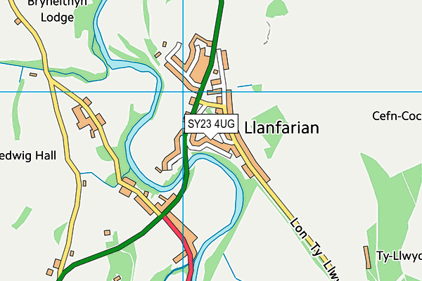 SY23 4UG map - OS VectorMap District (Ordnance Survey)