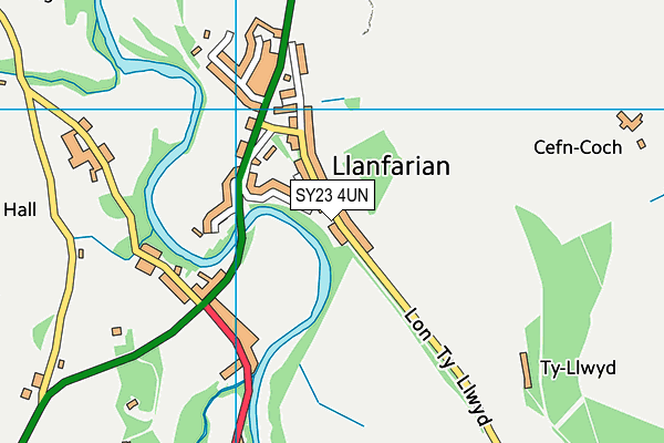 SY23 4UN map - OS VectorMap District (Ordnance Survey)