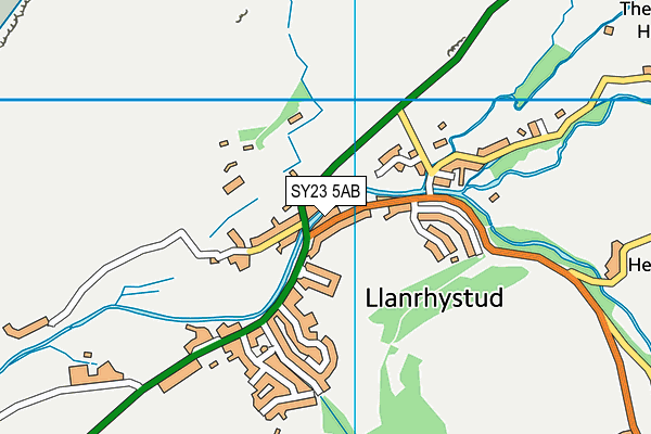 SY23 5AB map - OS VectorMap District (Ordnance Survey)