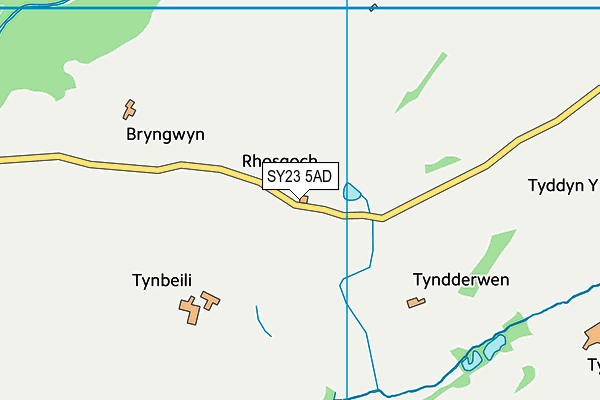 SY23 5AD map - OS VectorMap District (Ordnance Survey)