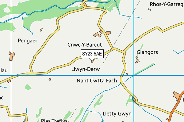 SY23 5AE map - OS VectorMap District (Ordnance Survey)