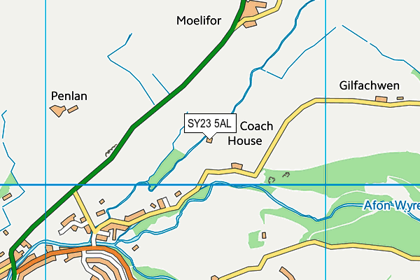 SY23 5AL map - OS VectorMap District (Ordnance Survey)