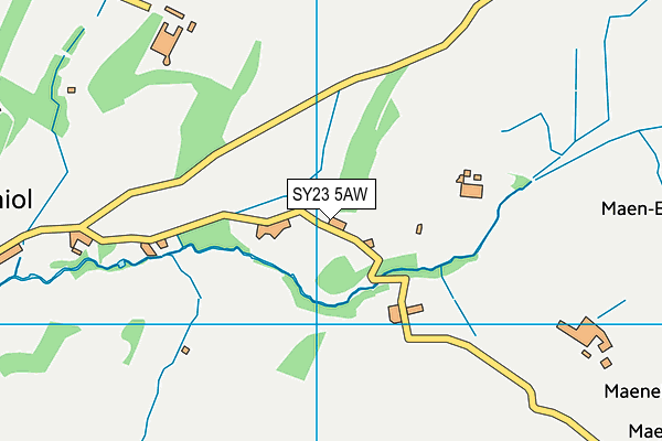 SY23 5AW map - OS VectorMap District (Ordnance Survey)