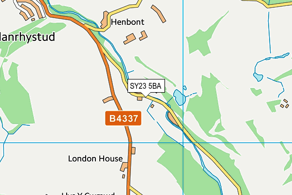 SY23 5BA map - OS VectorMap District (Ordnance Survey)