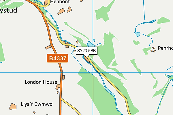 SY23 5BB map - OS VectorMap District (Ordnance Survey)