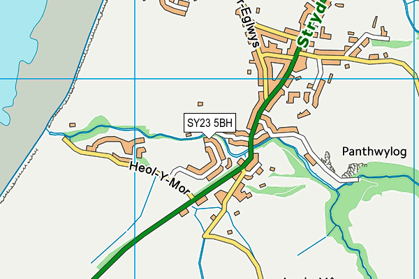 SY23 5BH map - OS VectorMap District (Ordnance Survey)