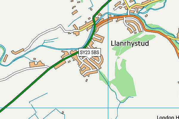 SY23 5BS map - OS VectorMap District (Ordnance Survey)