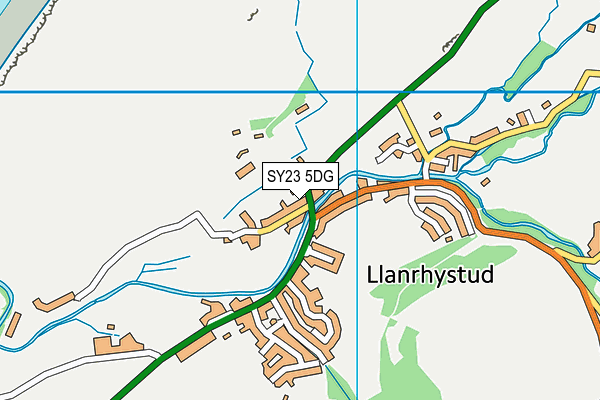 SY23 5DG map - OS VectorMap District (Ordnance Survey)