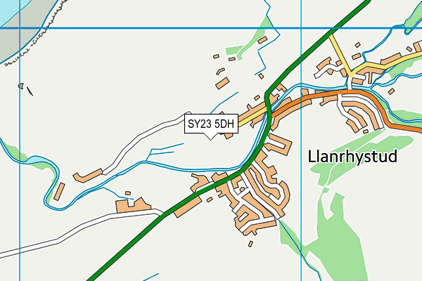 SY23 5DH map - OS VectorMap District (Ordnance Survey)