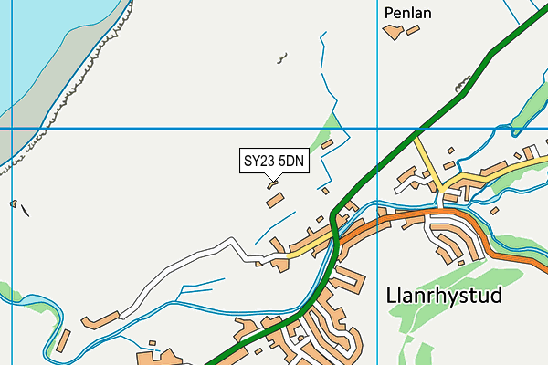 SY23 5DN map - OS VectorMap District (Ordnance Survey)