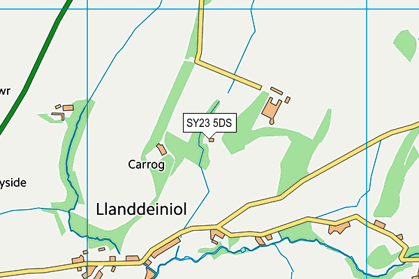 SY23 5DS map - OS VectorMap District (Ordnance Survey)