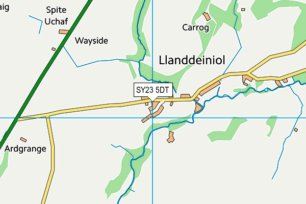 SY23 5DT map - OS VectorMap District (Ordnance Survey)