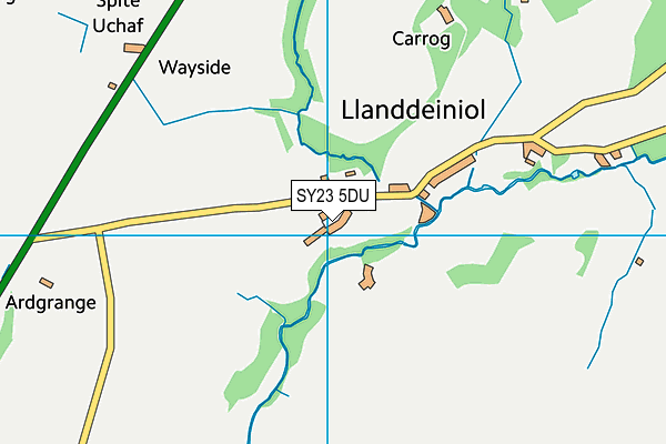 SY23 5DU map - OS VectorMap District (Ordnance Survey)