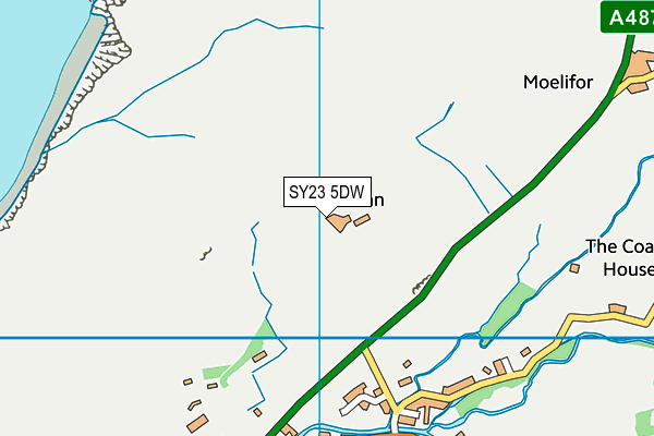 SY23 5DW map - OS VectorMap District (Ordnance Survey)