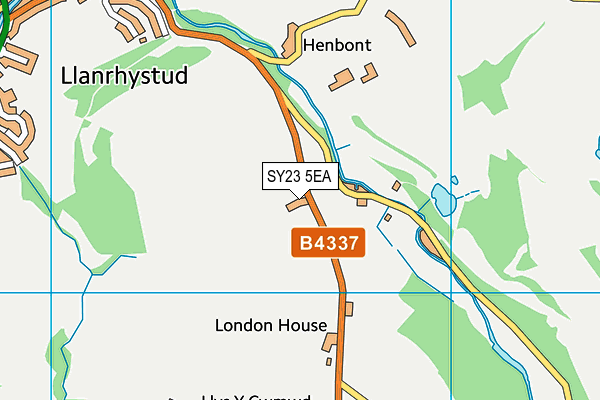 SY23 5EA map - OS VectorMap District (Ordnance Survey)