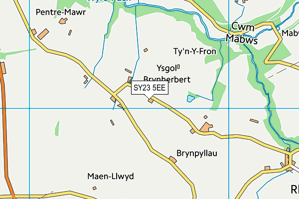 SY23 5EE map - OS VectorMap District (Ordnance Survey)