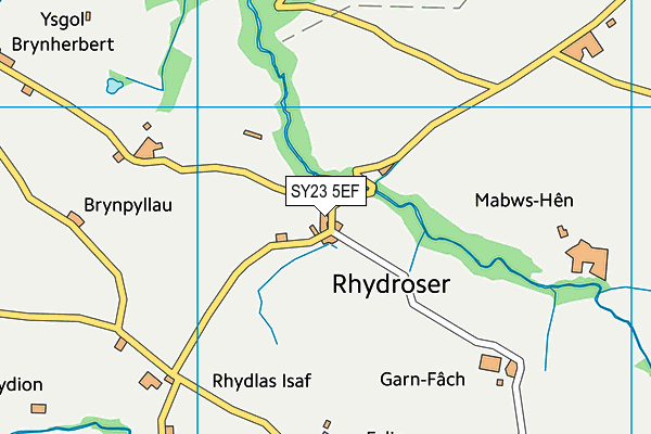 SY23 5EF map - OS VectorMap District (Ordnance Survey)