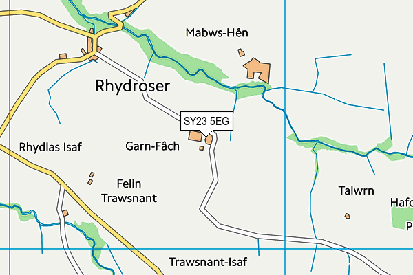 SY23 5EG map - OS VectorMap District (Ordnance Survey)