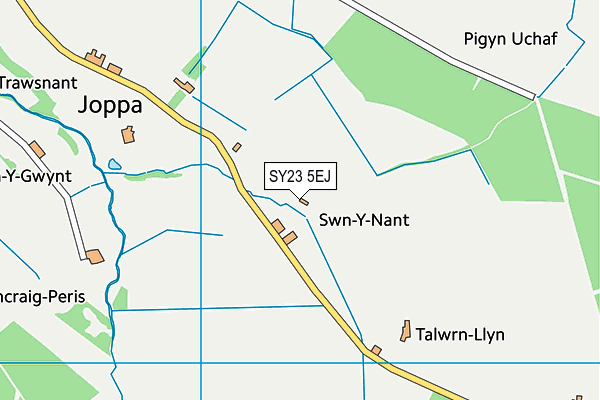 SY23 5EJ map - OS VectorMap District (Ordnance Survey)