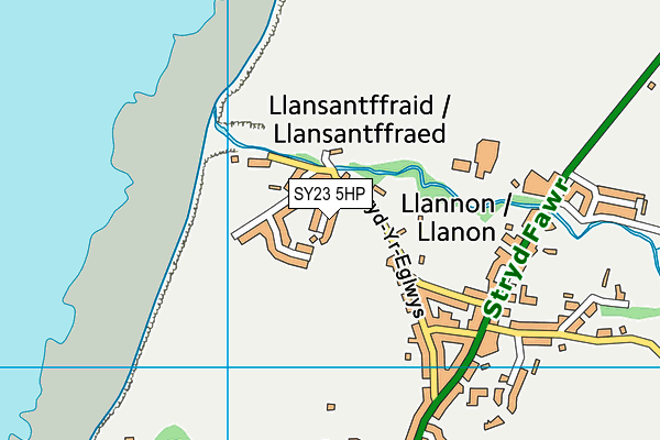 SY23 5HP map - OS VectorMap District (Ordnance Survey)