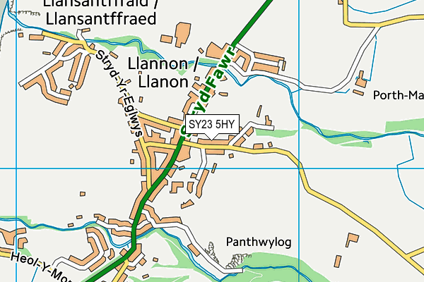 SY23 5HY map - OS VectorMap District (Ordnance Survey)