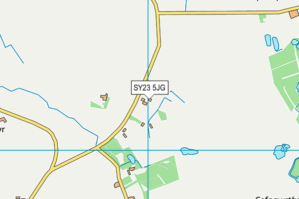SY23 5JG map - OS VectorMap District (Ordnance Survey)