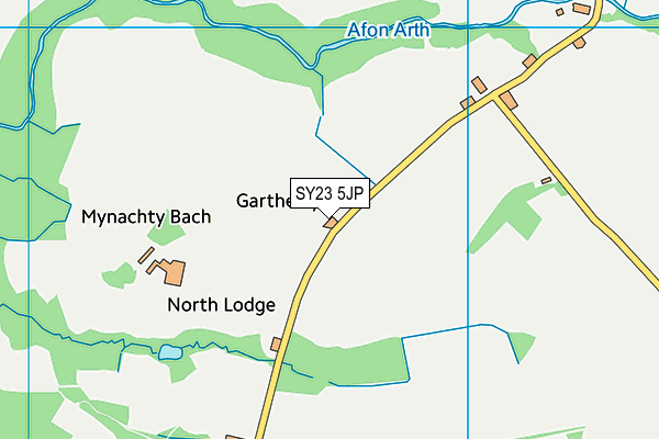 SY23 5JP map - OS VectorMap District (Ordnance Survey)