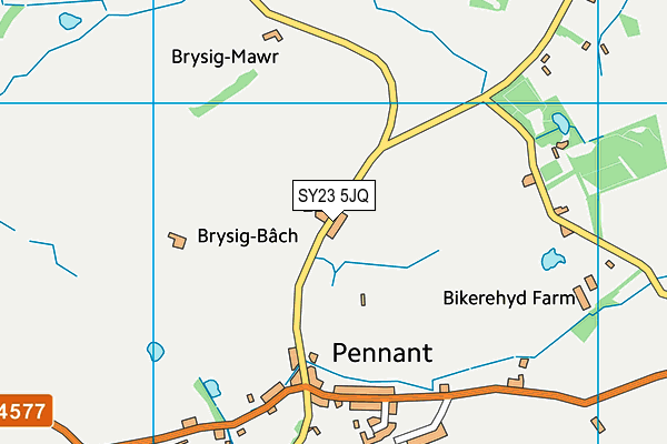 SY23 5JQ map - OS VectorMap District (Ordnance Survey)