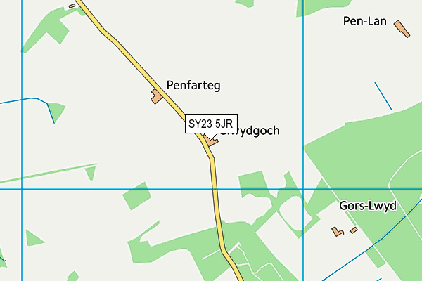 SY23 5JR map - OS VectorMap District (Ordnance Survey)