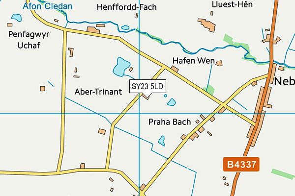 SY23 5LD map - OS VectorMap District (Ordnance Survey)