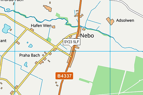 SY23 5LF map - OS VectorMap District (Ordnance Survey)