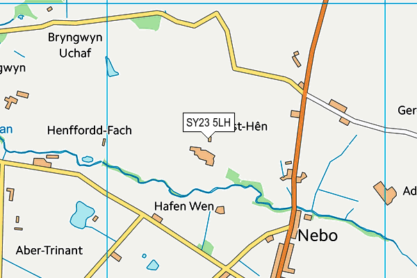 SY23 5LH map - OS VectorMap District (Ordnance Survey)