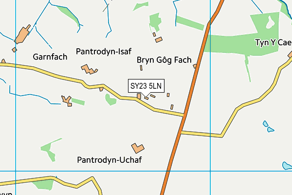 SY23 5LN map - OS VectorMap District (Ordnance Survey)