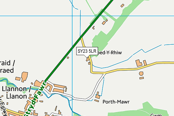 SY23 5LR map - OS VectorMap District (Ordnance Survey)