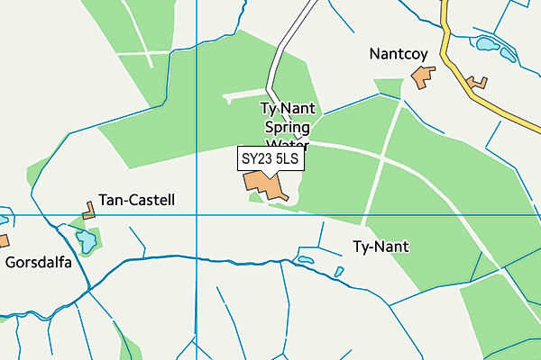 SY23 5LS map - OS VectorMap District (Ordnance Survey)