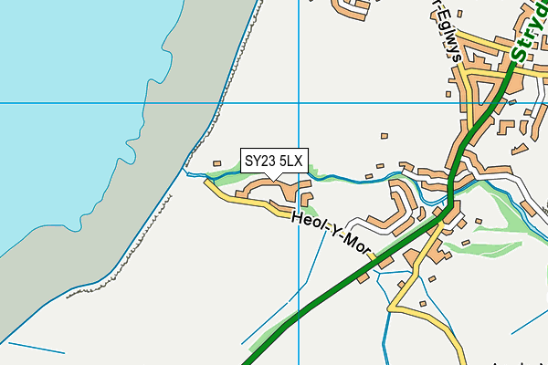 SY23 5LX map - OS VectorMap District (Ordnance Survey)