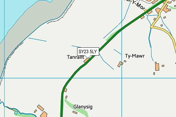 SY23 5LY map - OS VectorMap District (Ordnance Survey)