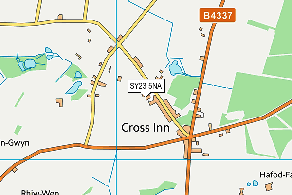 SY23 5NA map - OS VectorMap District (Ordnance Survey)