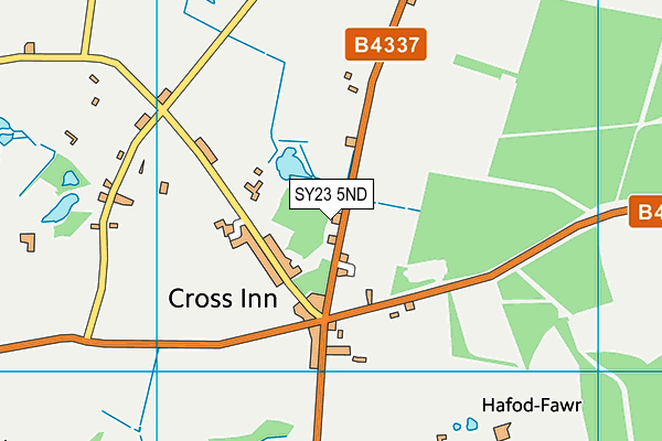 SY23 5ND map - OS VectorMap District (Ordnance Survey)