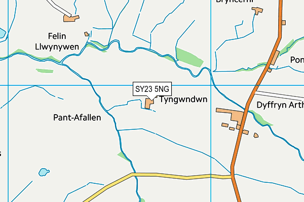 SY23 5NG map - OS VectorMap District (Ordnance Survey)