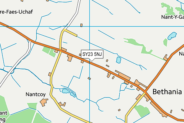 SY23 5NJ map - OS VectorMap District (Ordnance Survey)