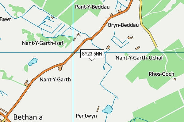 SY23 5NN map - OS VectorMap District (Ordnance Survey)