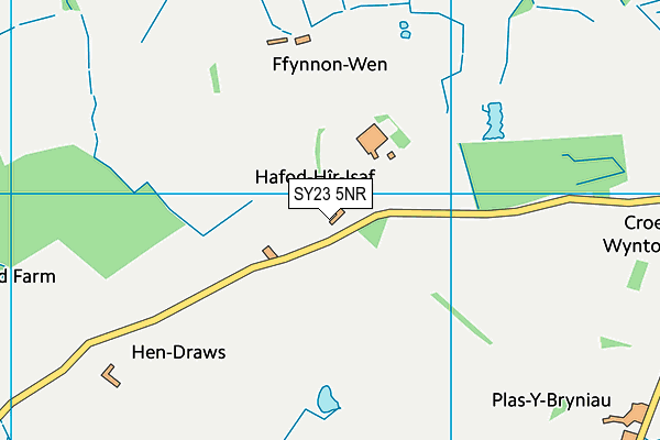 SY23 5NR map - OS VectorMap District (Ordnance Survey)