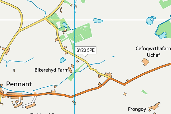 SY23 5PE map - OS VectorMap District (Ordnance Survey)