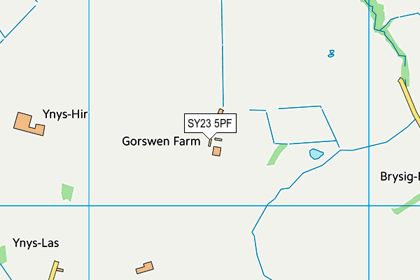 SY23 5PF map - OS VectorMap District (Ordnance Survey)
