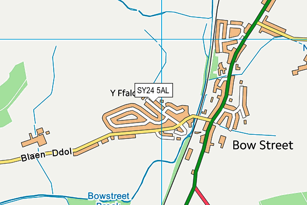 SY24 5AL map - OS VectorMap District (Ordnance Survey)